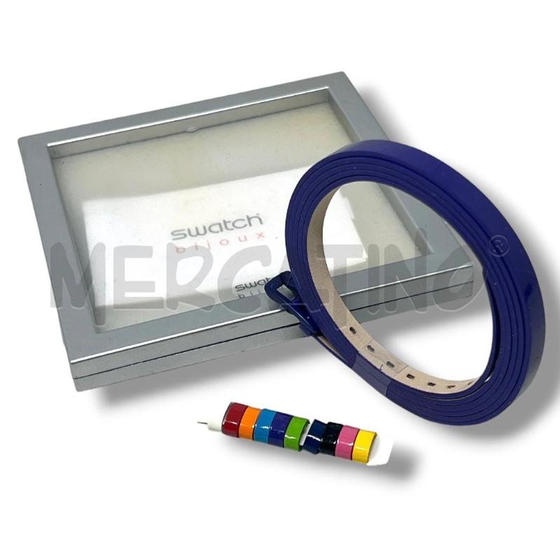 BRACCIALE SWATCH VIOLA CINTURINO FASCETTE COLOR  | Mercatino dell'Usato Rivoli 2