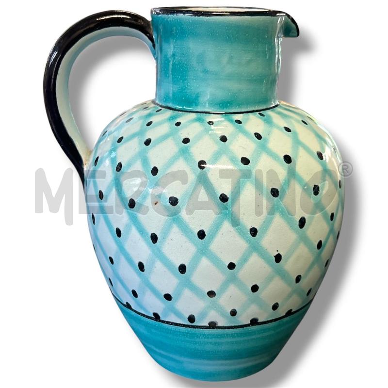 BROCCA FAENZA CACF APEN ROMBI AZZURRA PUNTINI NERI 22CM | Mercatino dell'Usato Rivoli 1