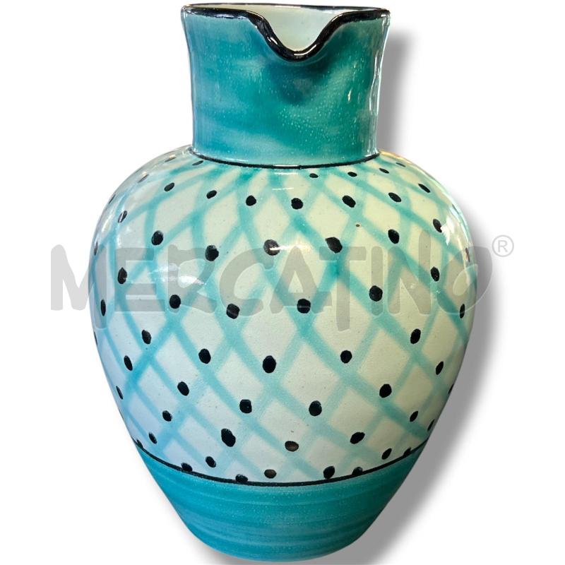 BROCCA FAENZA CACF APEN ROMBI AZZURRA PUNTINI NERI 22CM | Mercatino dell'Usato Rivoli 2