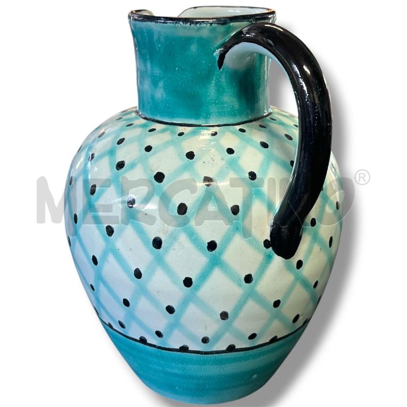 BROCCA FAENZA CACF APEN ROMBI AZZURRA PUNTINI NERI 22CM | Mercatino dell'Usato Rivoli 3