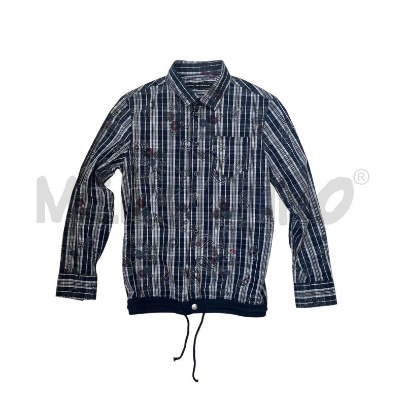 CAMICIA BIMBO DANIELE ALESSANDRINI BLU QUADRI CACHEMIRE | Mercatino dell'Usato Rivoli 1