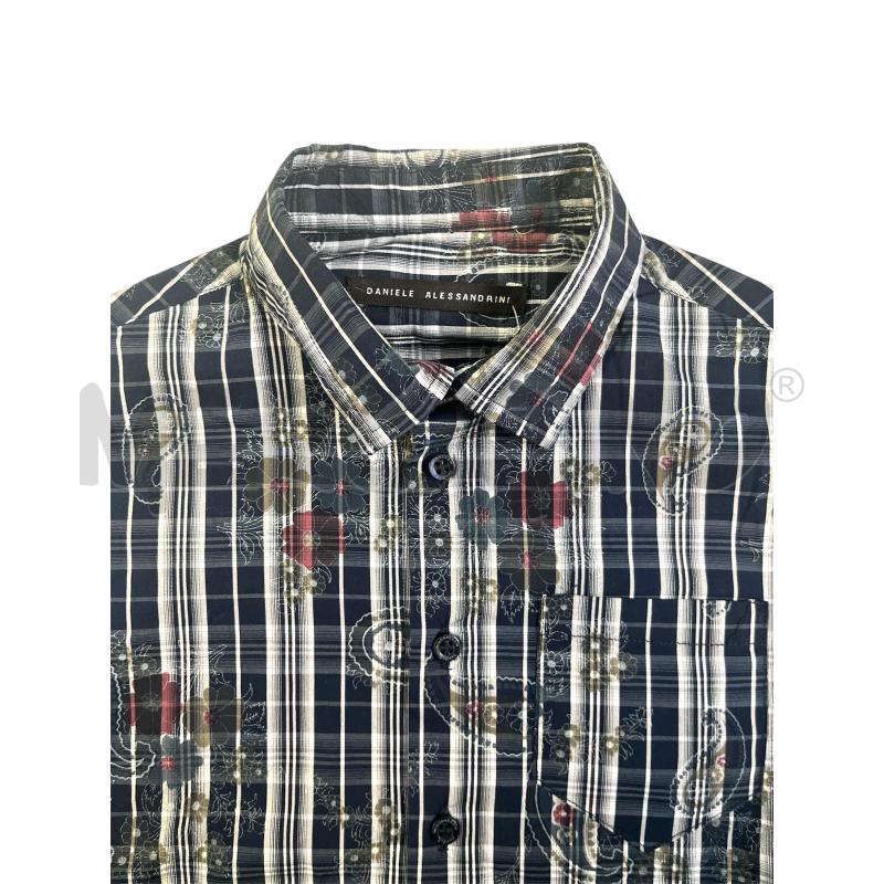 CAMICIA BIMBO DANIELE ALESSANDRINI BLU QUADRI CACHEMIRE | Mercatino dell'Usato Rivoli 3