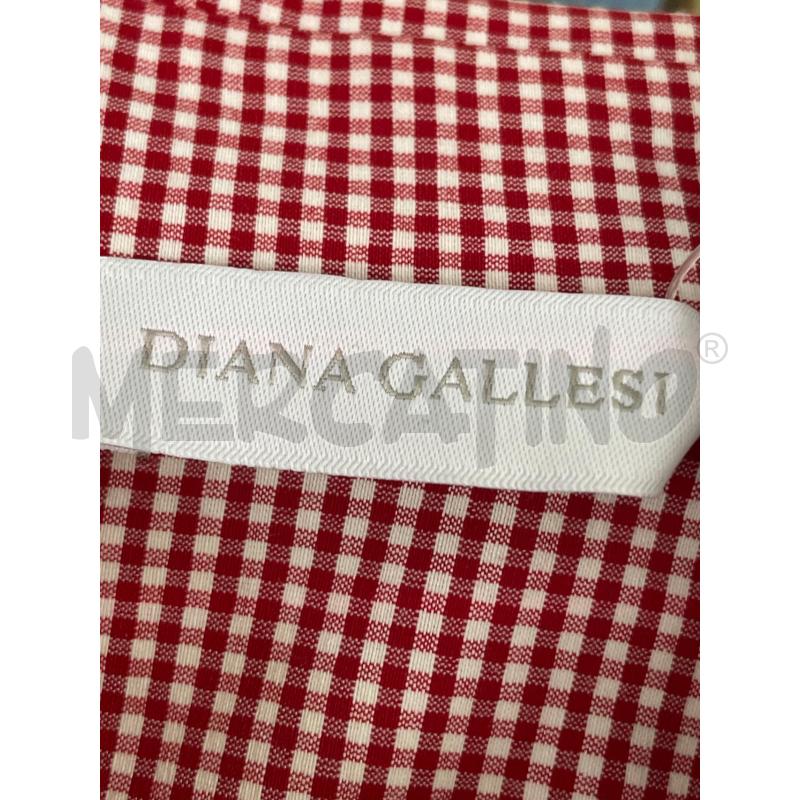 CAMICIA DONNA DIANA GALLESO BIANCA QUADRATINI ROSSI | Mercatino dell'Usato Rivoli 3