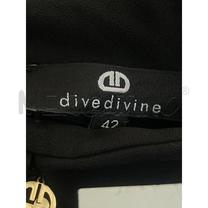 CAMICIA DONNA DIVEDIVINE NERA VELATA FONFO PIUME PIZZO | Mercatino dell'Usato Rivoli 3