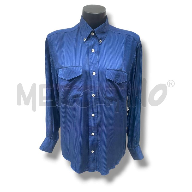 CAMICIA DONNA ERVE JACQUES BLU COSTINE 100 SETA | Mercatino dell'Usato Rivoli 1