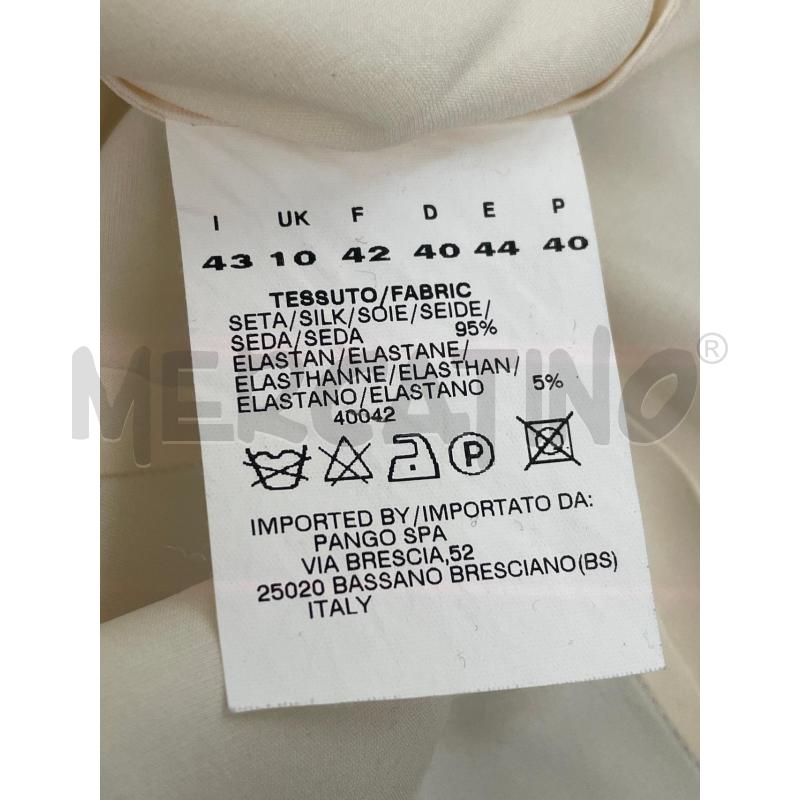CAMICIA DONNA GAIA 95 SETA CREMA  | Mercatino dell'Usato Rivoli 4