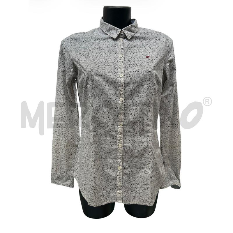 CAMICIA DONNA NAPAPIJRI BIANCA POIS BLU | Mercatino dell'Usato Rivoli 1