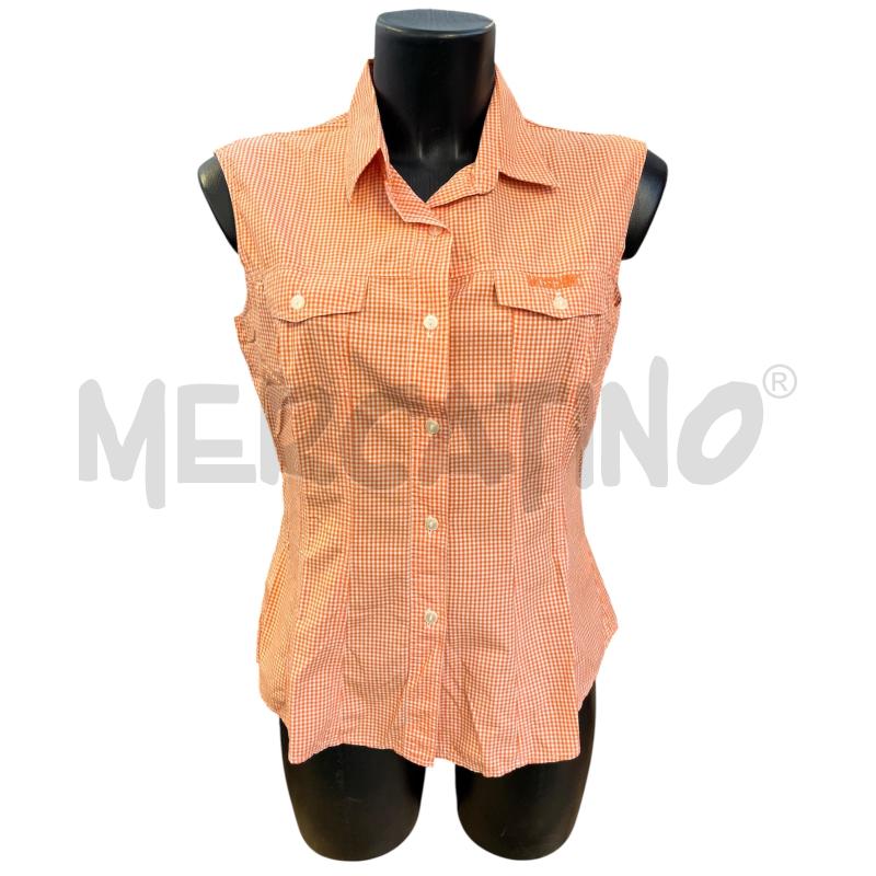 CAMICIA SMANICATA DONNA MOSCHINO JEANS QUADRI ARANCIO  | Mercatino dell'Usato Rivoli 1