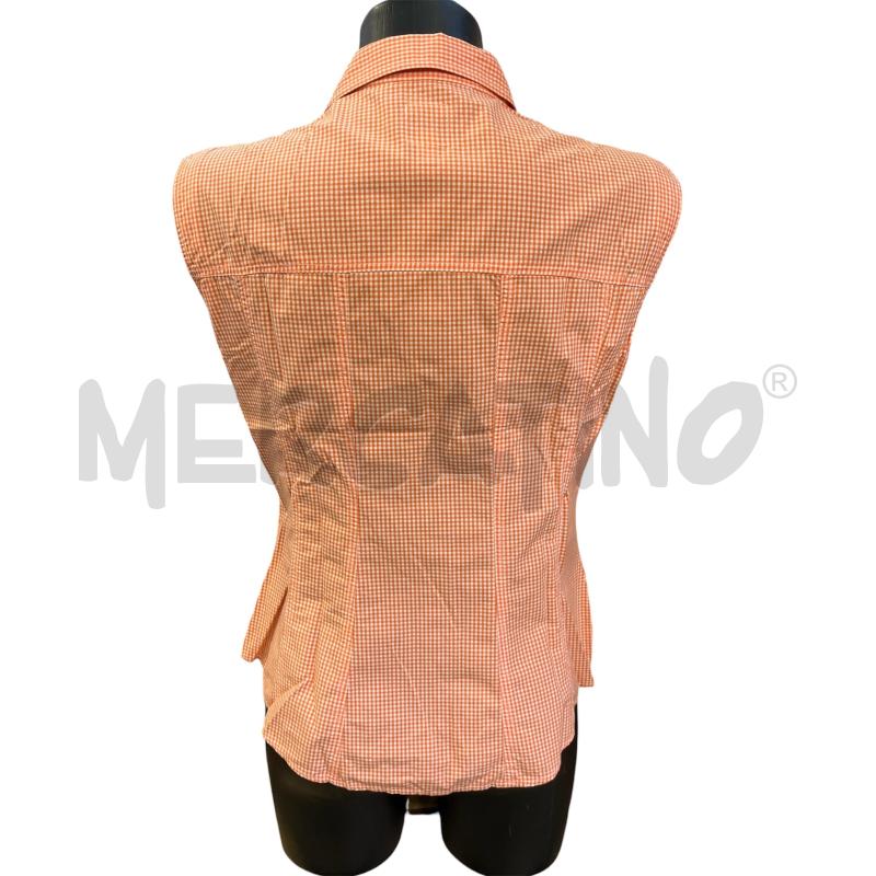 CAMICIA SMANICATA DONNA MOSCHINO JEANS QUADRI ARANCIO  | Mercatino dell'Usato Rivoli 2