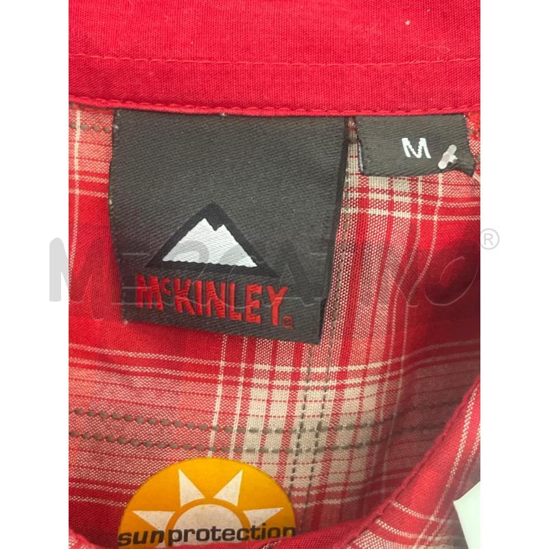 CAMICIA SPORT MCKNLEY TG.M QUADRI ARANCIO/ROSSI | Mercatino dell'Usato Rivoli 3