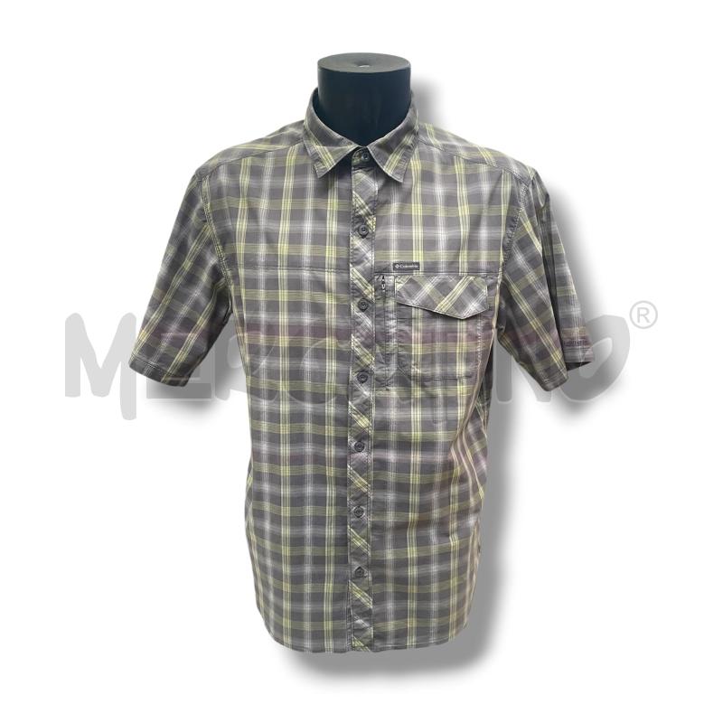 CAMICIA SPORT UOMO COLUMBIA TG.XL QUADRI GRIGI VERDI | Mercatino dell'Usato Rivoli 1