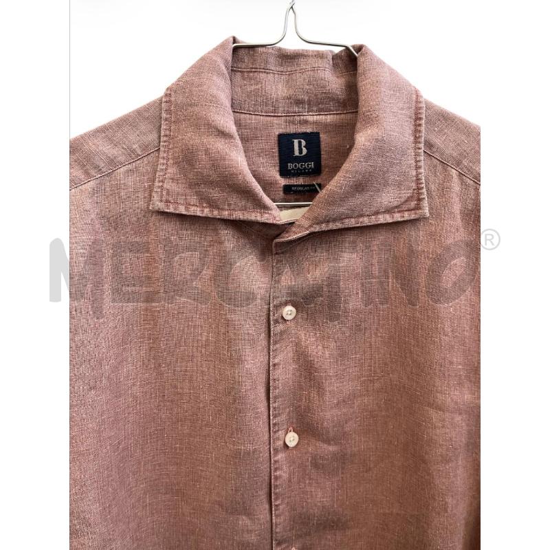 CAMICIA UOMO BOGGI TERRACOTTA 100 LINO | Mercatino dell'Usato Rivoli 3