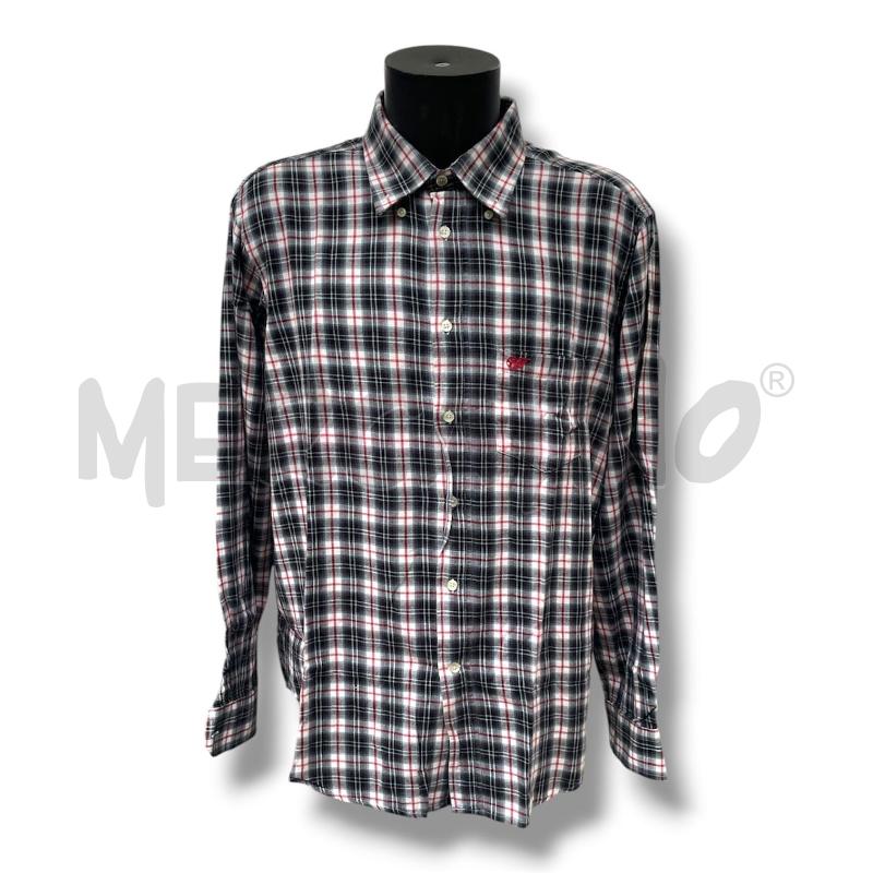 CAMICIA UOMO CARRERA QUADRETTATA BIANCA NERA ROSSA | Mercatino dell'Usato Rivoli 1