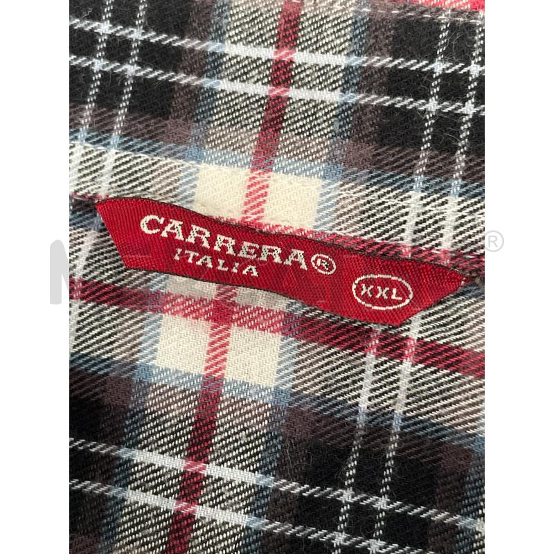 CAMICIA UOMO CARRERA QUADRETTATA BIANCA NERA ROSSA | Mercatino dell'Usato Rivoli 3