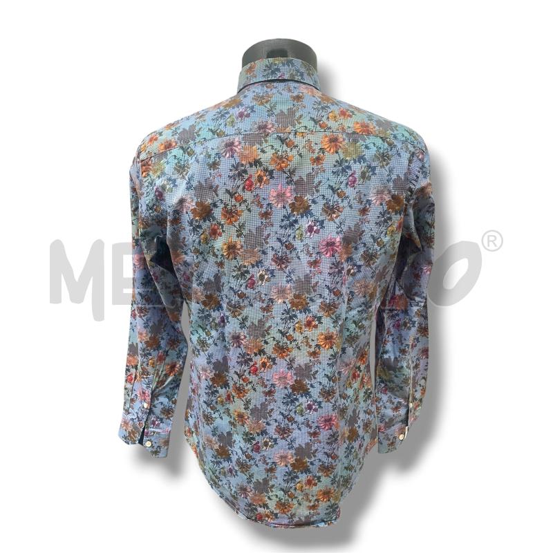 CAMICIA UOMO HARMONT & BLAINE FIORI QUADRETTI BLU | Mercatino dell'Usato Rivoli 2