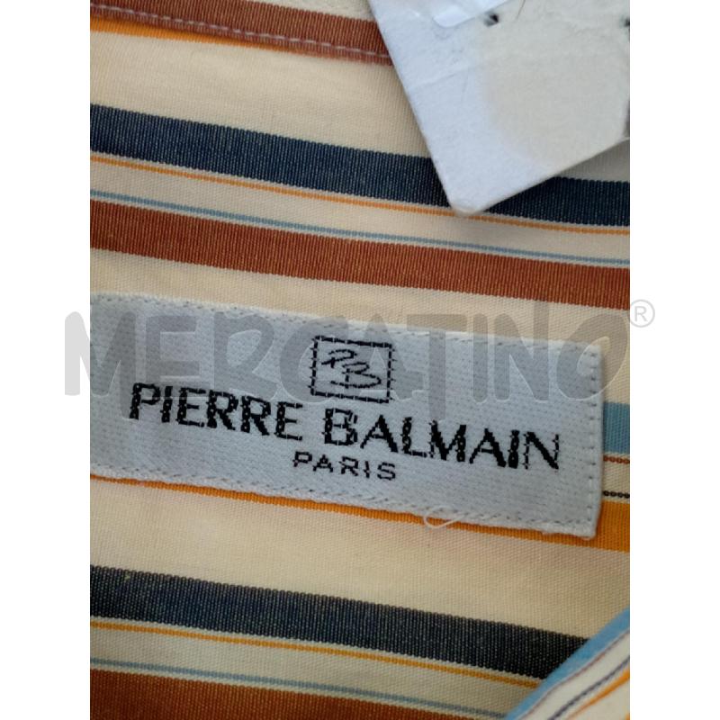 CAMICIA UOMO PIERRE BLAMAIN SABBIA RIGHE  | Mercatino dell'Usato Rivoli 3