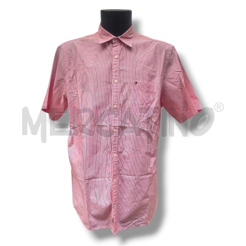 CAMICIA UOMO TOMMY HILFIGER RIGHE ROSSE | Mercatino dell'Usato Rivoli 1