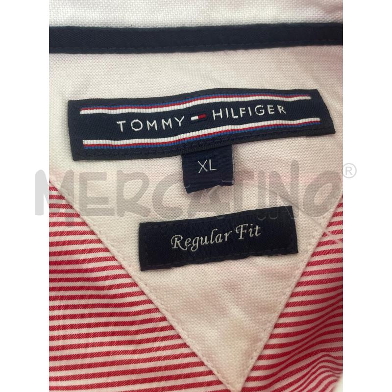 CAMICIA UOMO TOMMY HILFIGER RIGHE ROSSE | Mercatino dell'Usato Rivoli 3