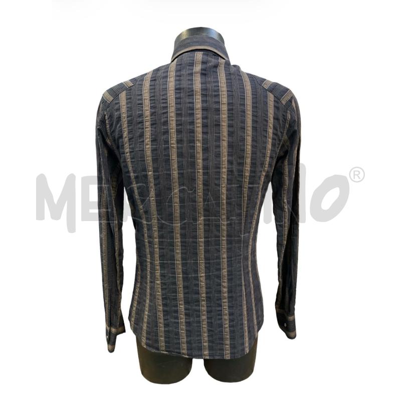 CAMICIA UOMO VERSACE JEANS COUTURE MARRONE RIGHE VINTAGE | Mercatino dell'Usato Rivoli 2