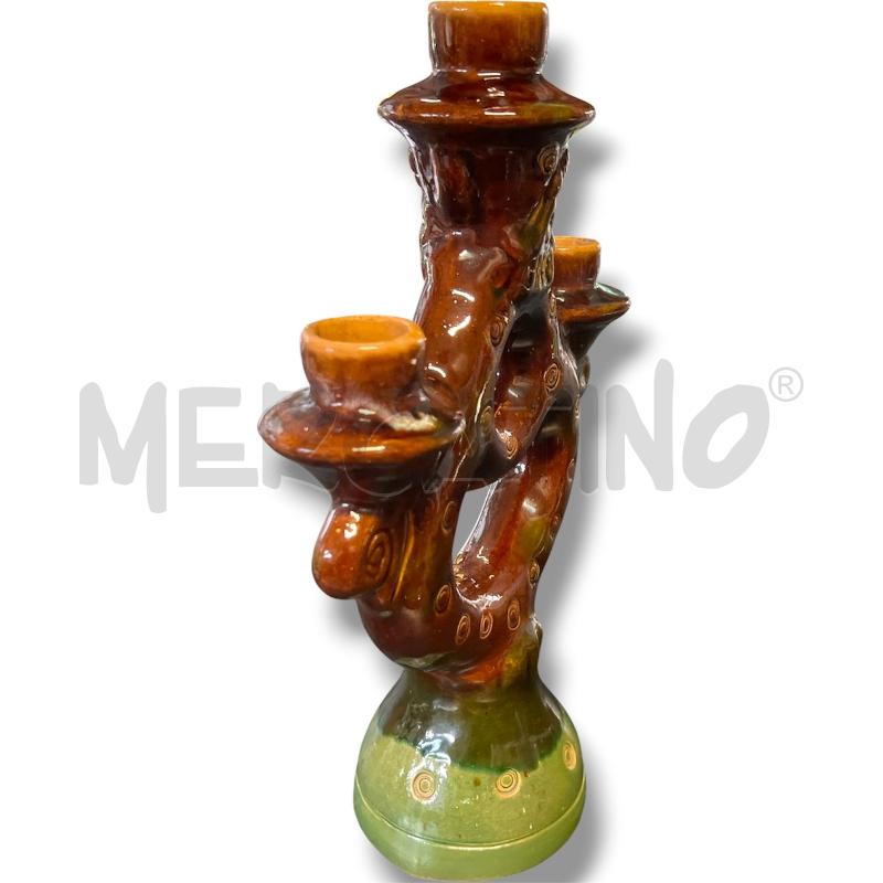 CANDELABRO MARRONE 3 BRACCIA MADE IN USSR BIFRONTE | Mercatino dell'Usato Rivoli 2