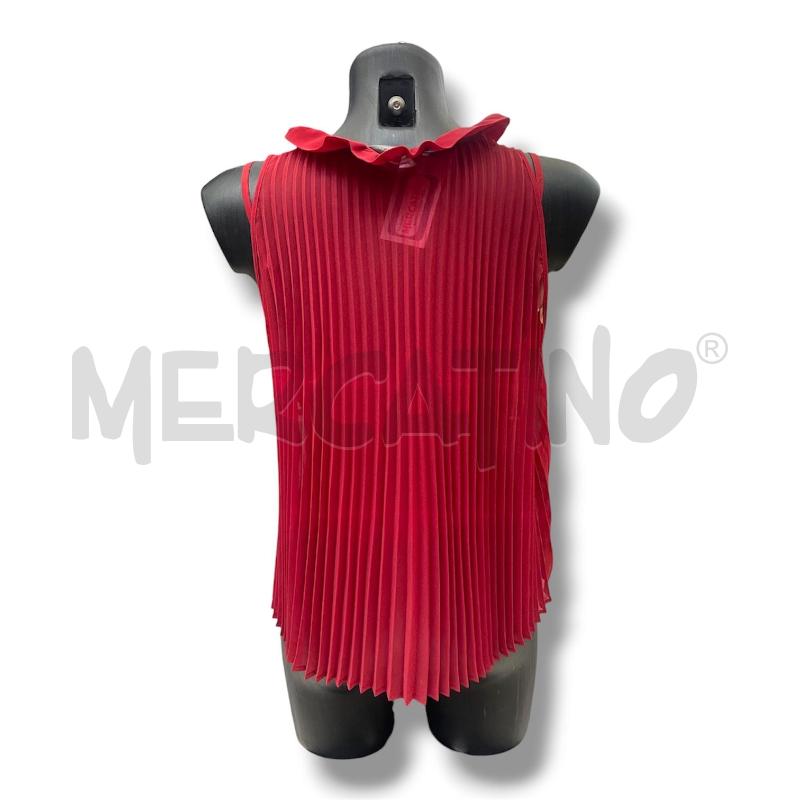 CANOTTA DONNA PENNY BLACK ROSSA MATTONE PLISSE | Mercatino dell'Usato Rivoli 2