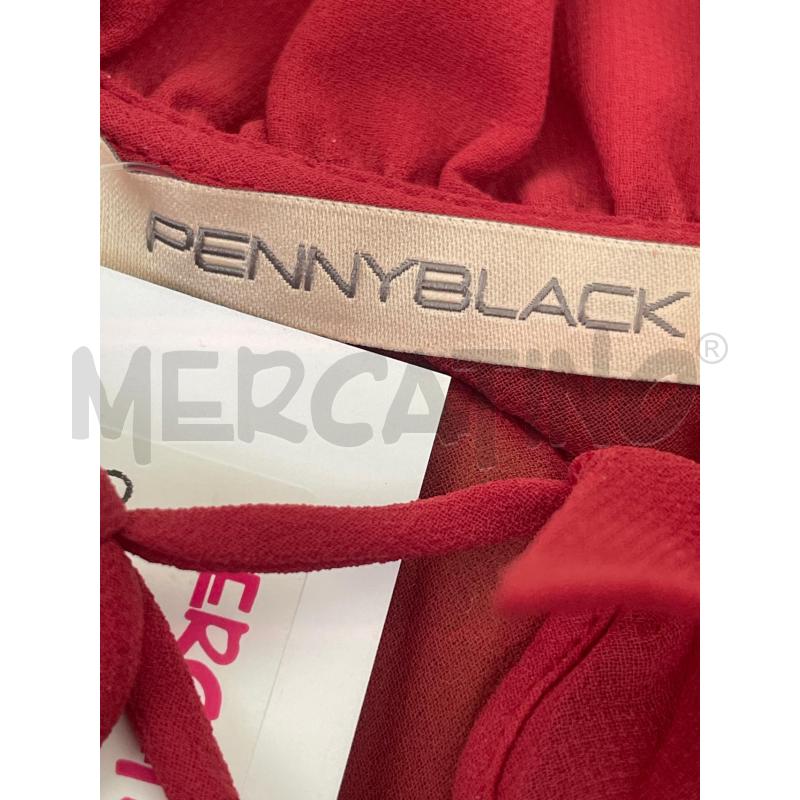 CANOTTA DONNA PENNY BLACK ROSSA MATTONE PLISSE | Mercatino dell'Usato Rivoli 3