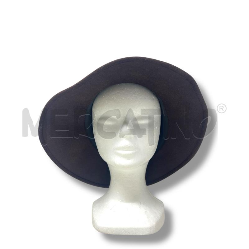 CAPPELLO DONNA BORSALINO CLOCHE FELTRO MARRONE SCURO  | Mercatino dell'Usato Rivoli 2