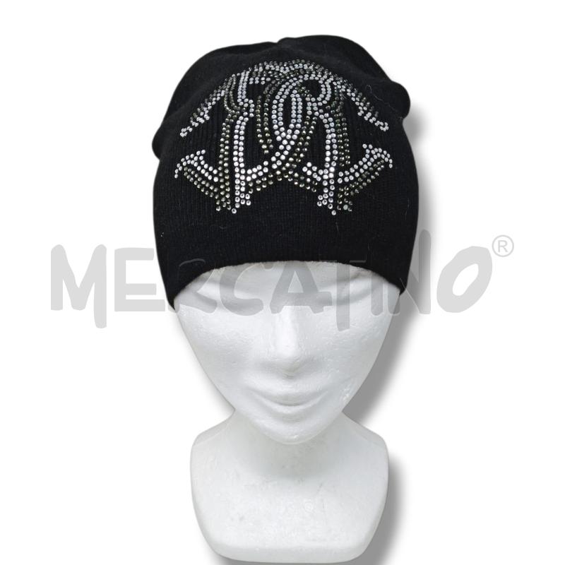 CAPPELLO DONNA ROBERTO CAVALLO NERO LOGO STRASS  | Mercatino dell'Usato Rivoli 1
