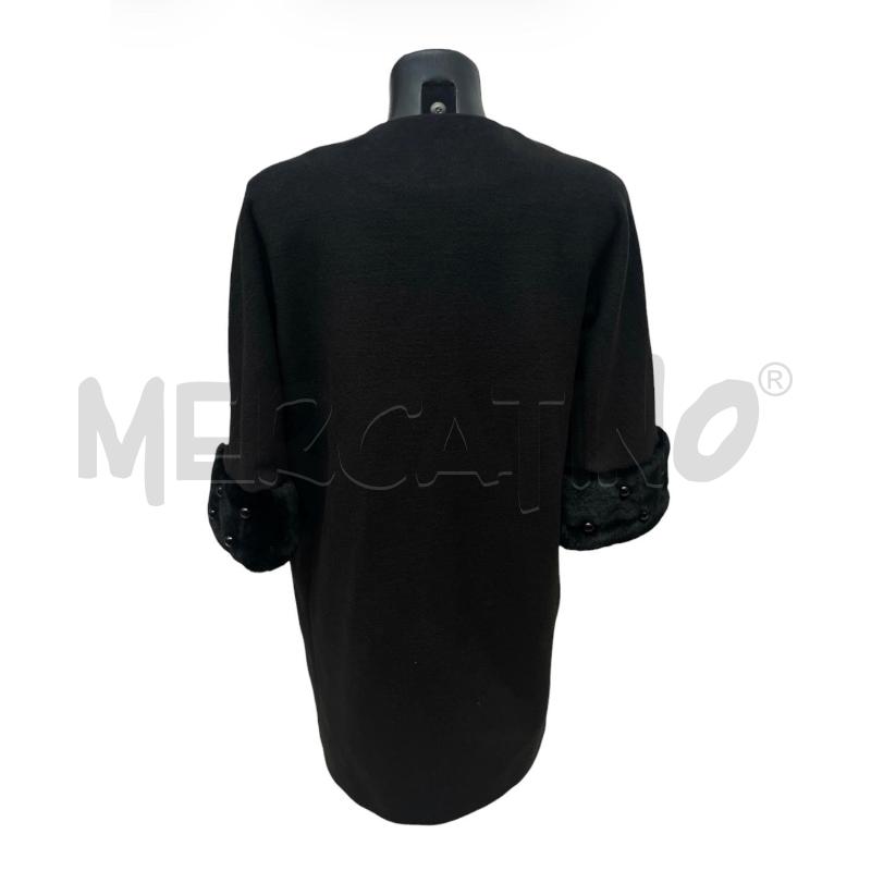 CAPPOTTO DONNA RINASCIMENTO NERO MANICA 3/4 PELUCHE PERLINE | Mercatino dell'Usato Rivoli 2