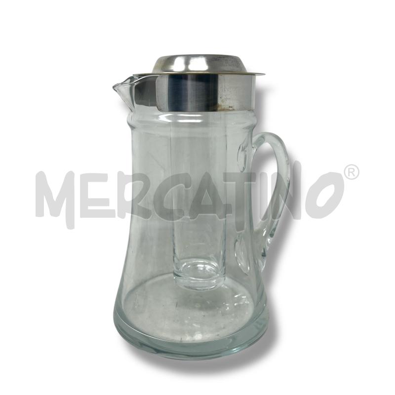 CARAFFA VETRO PROFILO SILVER PLATED | Mercatino dell'Usato Rivoli 1