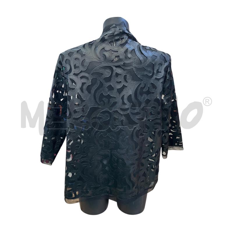CARDIGAN DONNA JOSEPH RIBKOFF NERO ECOPELLE TRASPARENTE  | Mercatino dell'Usato Rivoli 2
