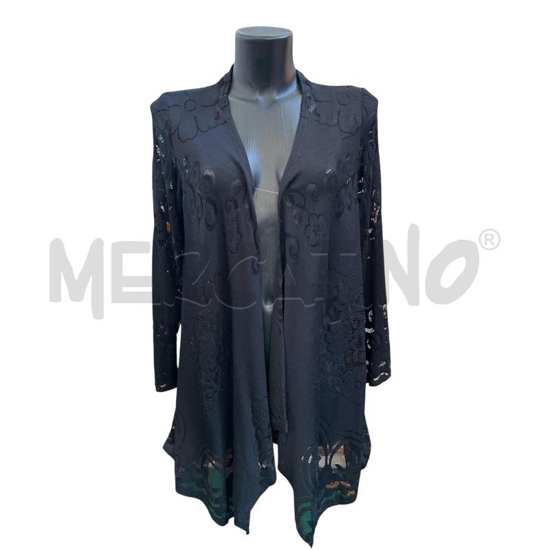 CARDIGAN DONNA JOSEPH RIBKOFF NERO RICAMI TRAFORATI | Mercatino dell'Usato Rivoli 1