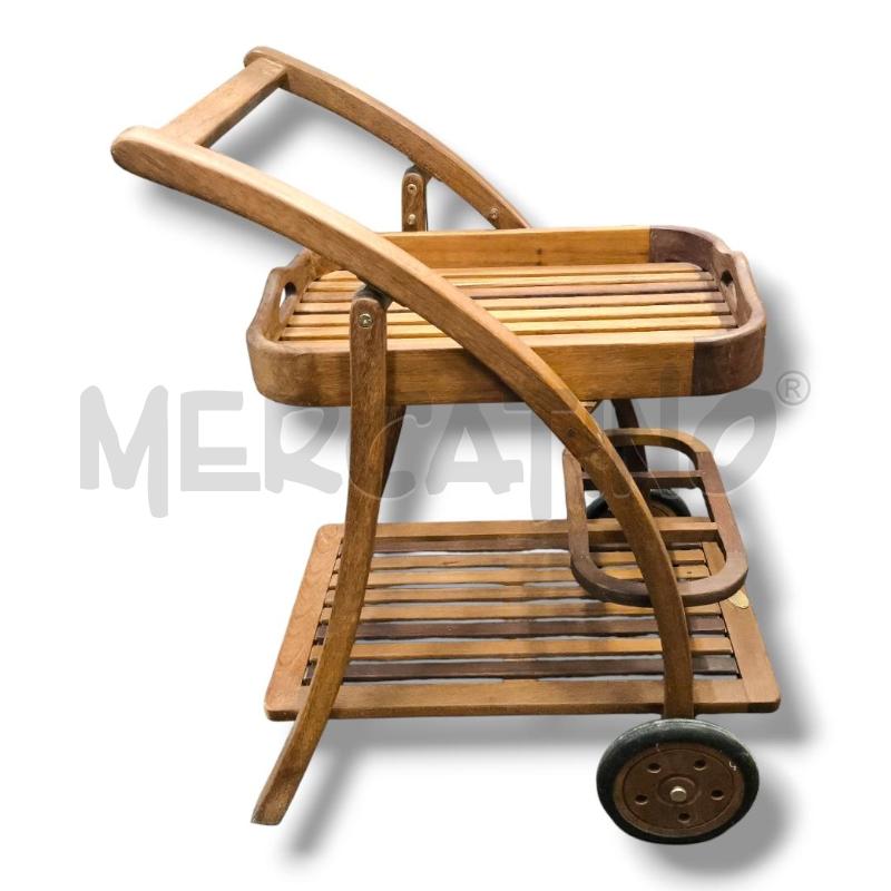 CARRELLINO AMALFI LEGNO EUCALIPTO | Mercatino dell'Usato Rivoli 1