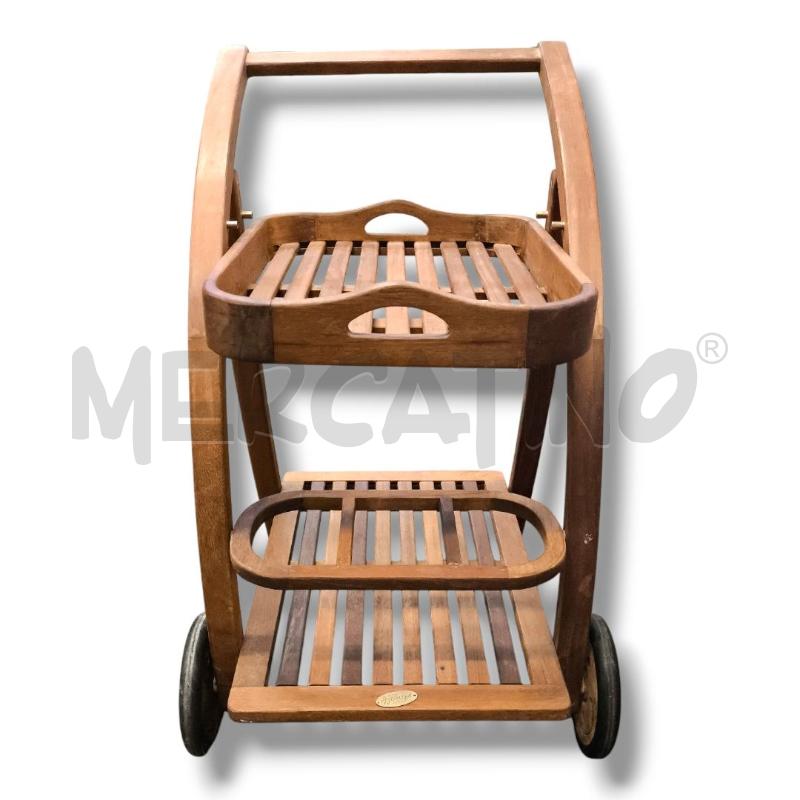 CARRELLINO AMALFI LEGNO EUCALIPTO | Mercatino dell'Usato Rivoli 2