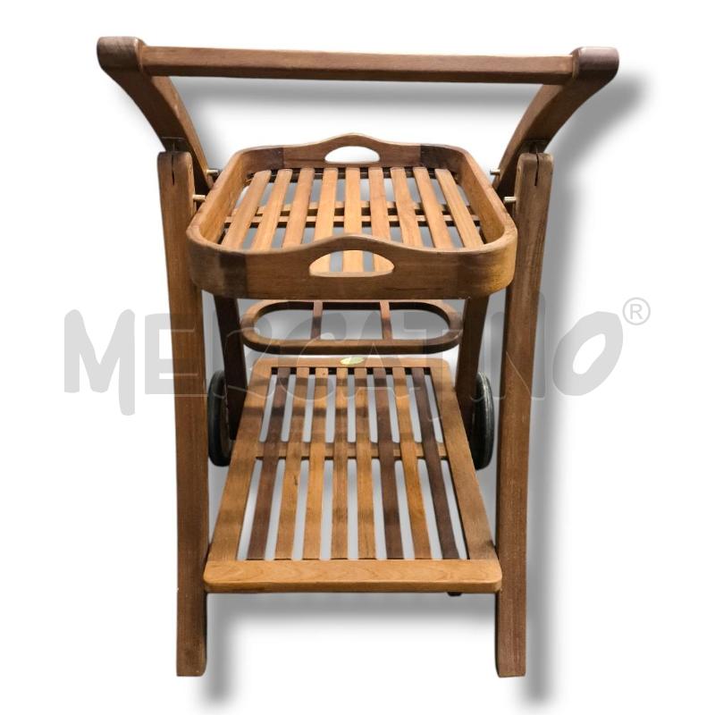 CARRELLINO AMALFI LEGNO EUCALIPTO | Mercatino dell'Usato Rivoli 3