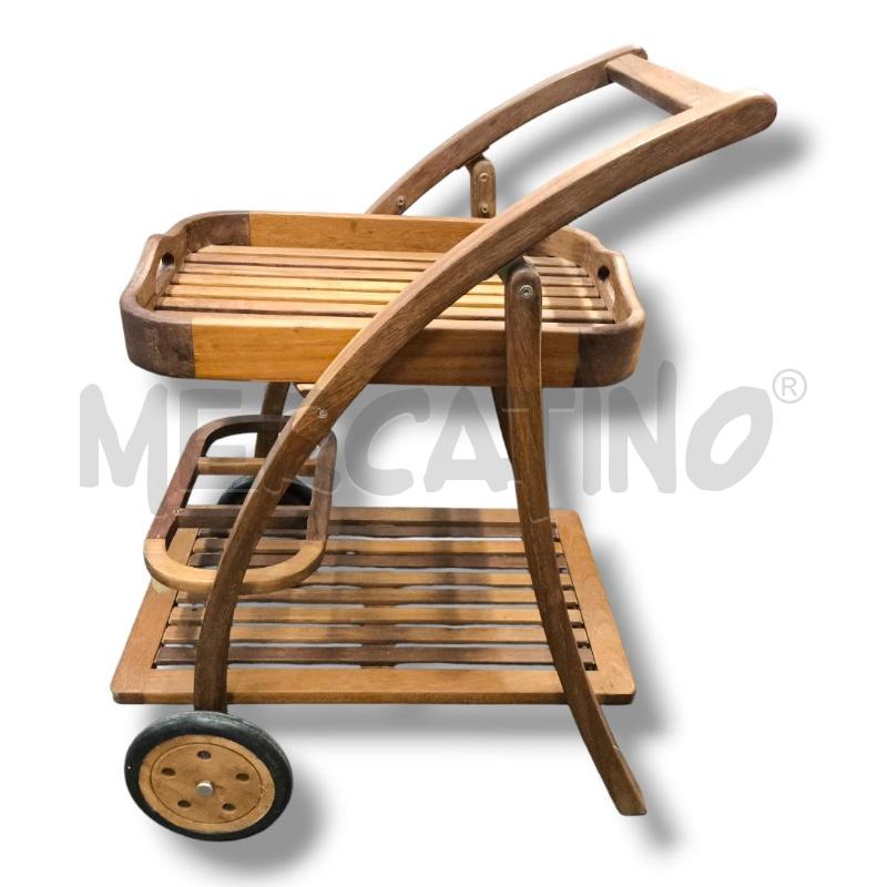 CARRELLINO AMALFI LEGNO EUCALIPTO | Mercatino dell'Usato Rivoli 4