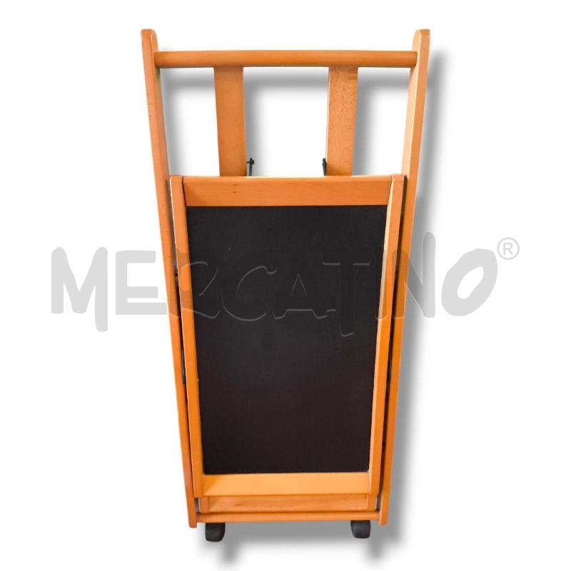 CARRELLINO FOPPAPEDRETTI LEGNO CILIEGIO VASSOI NERI 64 X 37 X 73 | Mercatino dell'Usato Rivoli 4
