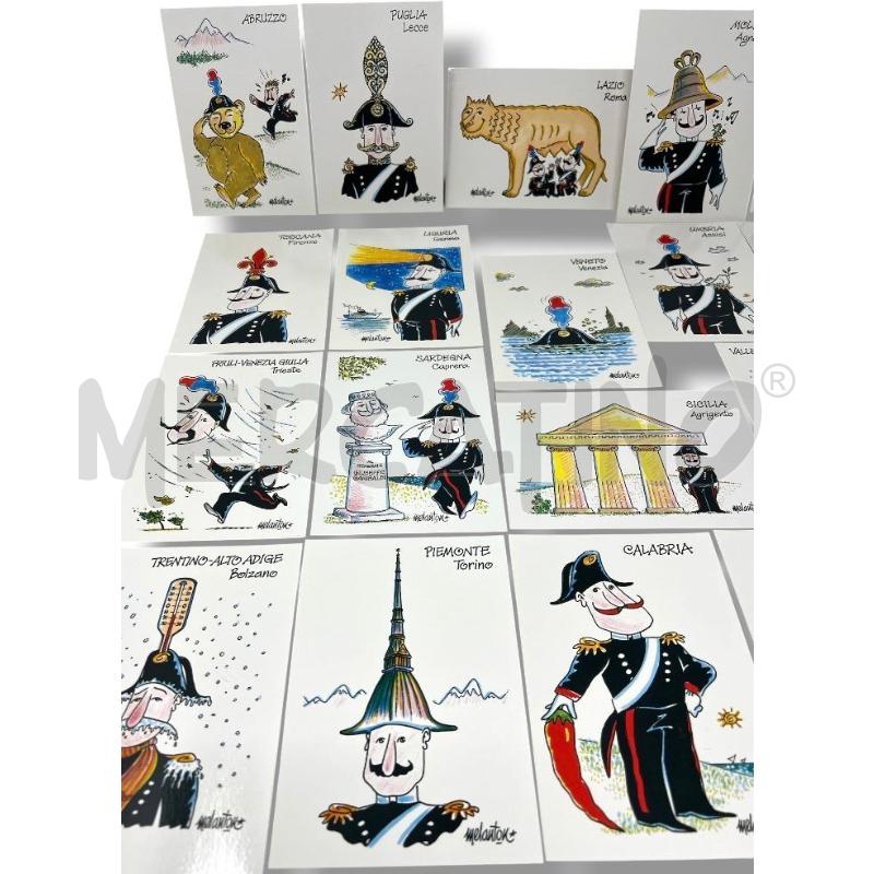 CARTOLINE UMORISTICHE CARABINIERI D'ITALIA MELANTON | Mercatino dell'Usato Rivoli 2