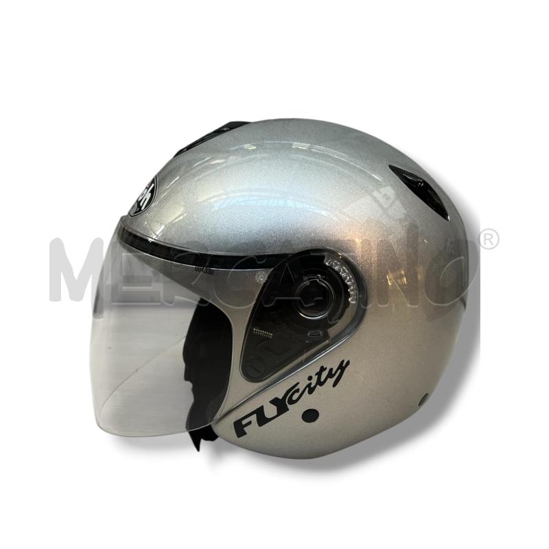 CASCO JET AIROH FLY CITY GRIGIO TG.M | Mercatino dell'Usato Rivoli 2