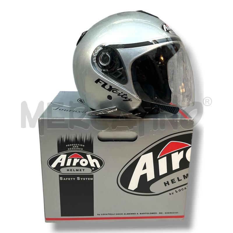 CASCO JET AIROH FLY CITY GRIGIO TG.M | Mercatino dell'Usato Rivoli 5