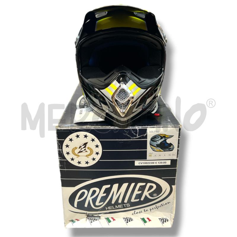 CASCO MOTOCROSS PREMIER MX PRO GIALLO NERO TG.XS | Mercatino dell'Usato Rivoli 1