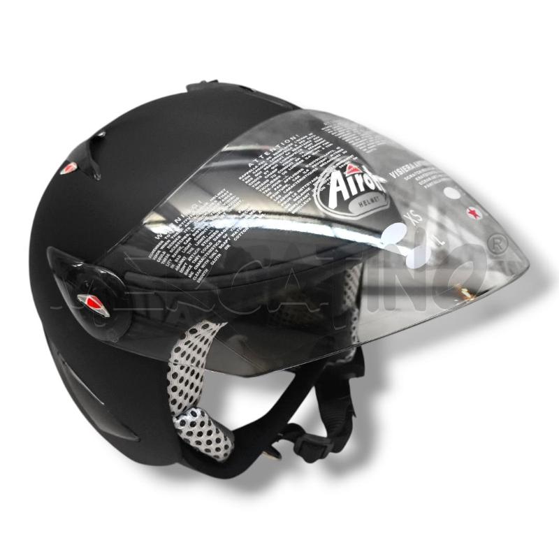 CASCO MOTO AIROH JET TG.XL NERO OPACO | Mercatino dell'Usato Rivoli 2