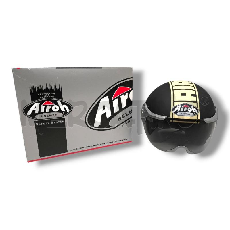 CASCO MOTO AIROH TG.XL NAKED NERO MATT SCRITTA PANNA | Mercatino dell'Usato Rivoli 1