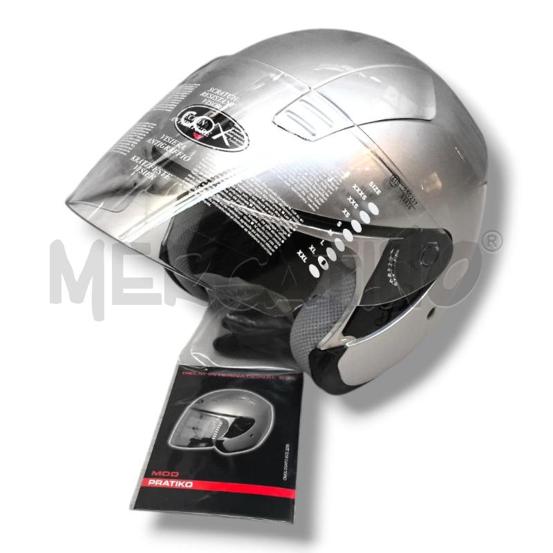 CASCO MOTO PRATIKO COX TG.XL GRIGIO JET | Mercatino dell'Usato Rivoli 3