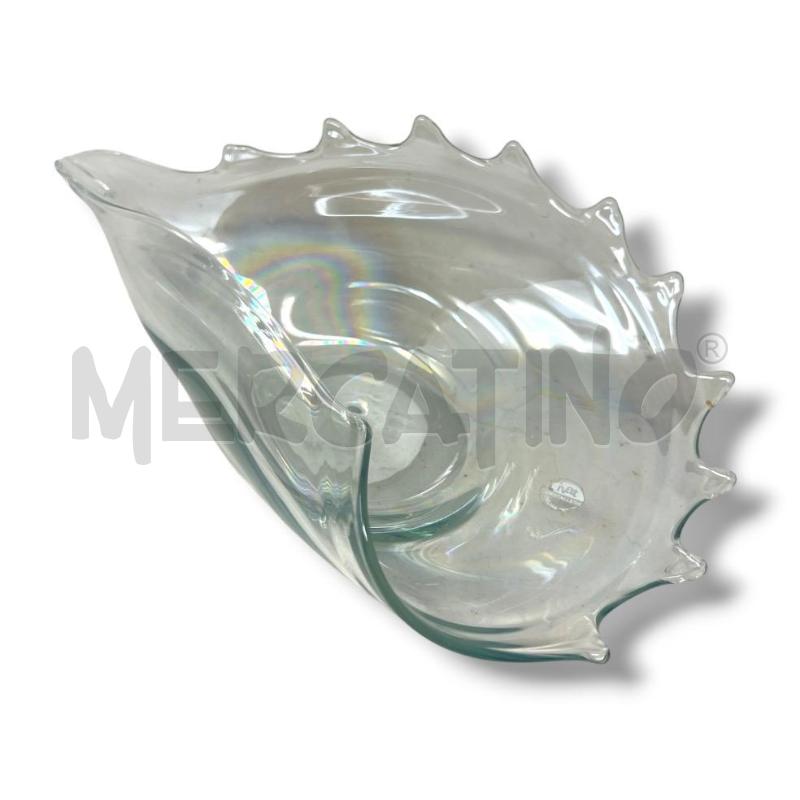 CENTROTAVOLA CONCHIGLIA 36X21.5 CM IVAT CRISTALLERIE ITALIAN DESIGN  | Mercatino dell'Usato Rivoli 1