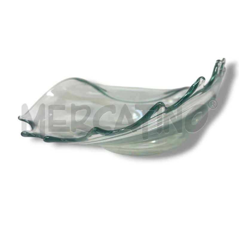 CENTROTAVOLA CONCHIGLIA 36X21.5 CM IVAT CRISTALLERIE ITALIAN DESIGN  | Mercatino dell'Usato Rivoli 2