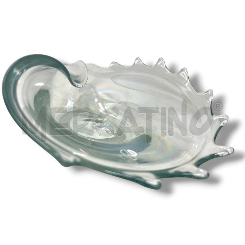 CENTROTAVOLA CONCHIGLIA 36X21.5 CM IVAT CRISTALLERIE ITALIAN DESIGN  | Mercatino dell'Usato Rivoli 4
