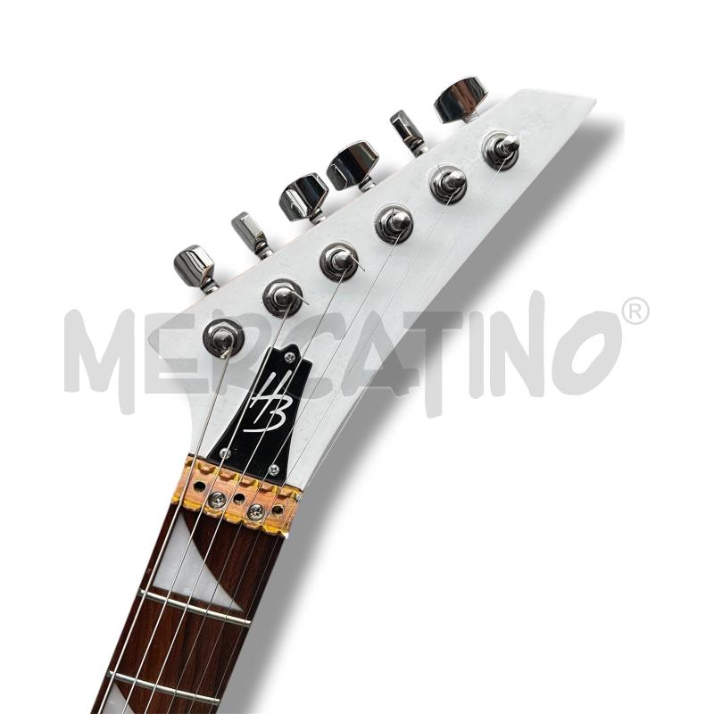 CHITARRA ELETTRICA MOD STAR-JACKSON BIANCA NERA | Mercatino dell'Usato Rivoli 5