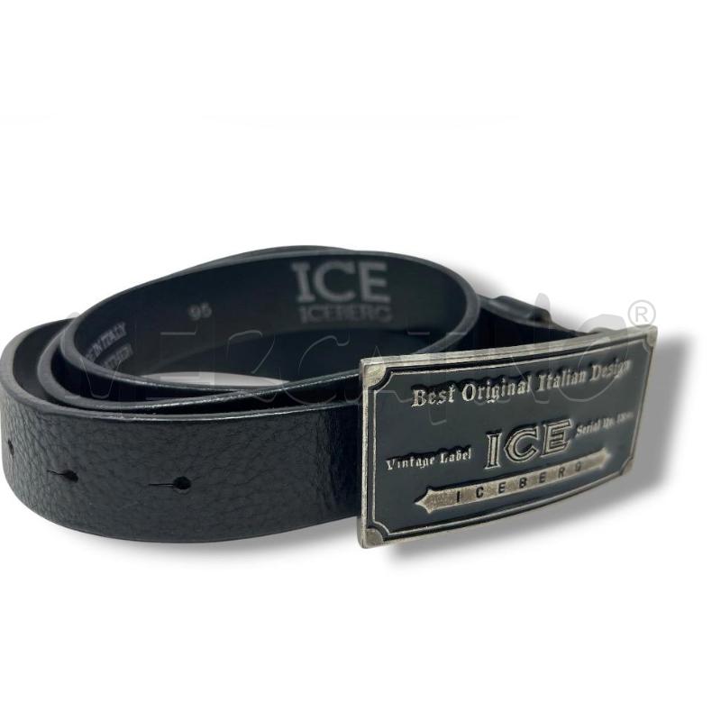 CINTURA DONNA ICEBERG NERA 100 PELLE | Mercatino dell'Usato Rivoli 3