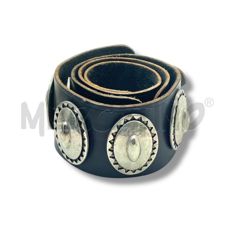 CINTURA DONNA PELLE NERA CONCHOS | Mercatino dell'Usato Rivoli 1